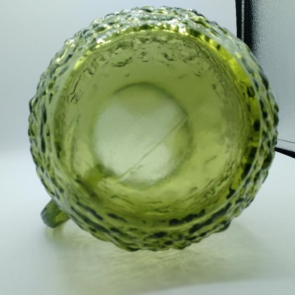 Vintage Anchor Hocking Milano Lido 96 Ounce Pitcher w/Ice Lip - Avocado Green - Picture 6 of 6